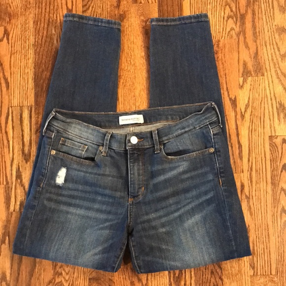 Banana Republic Skinny Distressed Ankle Jeans - Picture 4 of 12